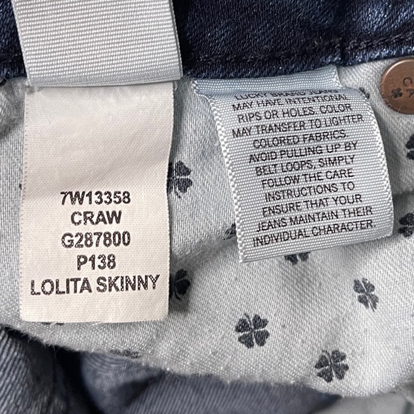 Lucky Brand ( Lolita Skinny ) Women’s Blue Jeans Size 2/26 - Picture 11 of 16